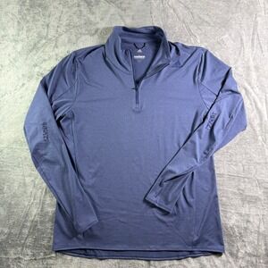 Adidas Energy Running Pullover ClimaLite Long Sleeve Top Blue Large